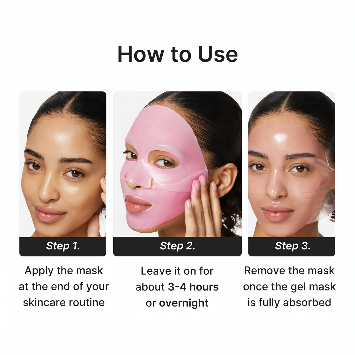 How to use the NAD+ gel mask