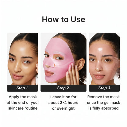 How to use the NAD+ gel mask